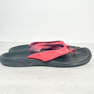 OluKai Ohana Pink Flip Flop Sandals Size 10 Women’s